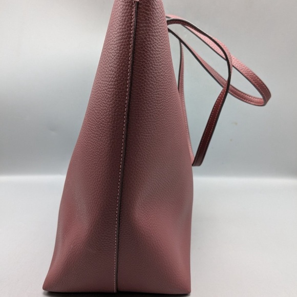 Coach (72673) Reversible Burgundy/Pink Pebbled Leather Town Tote Bag W/COA - Picture 8 of 17